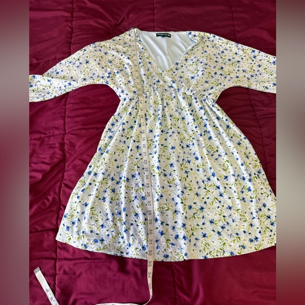 Mandala Vibes Floral Long Sleeve Dress - Picture 6 of 8